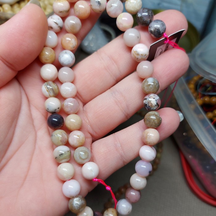 Rosario - Rosario Kalung N Gelang Pink Opal - Hollishop