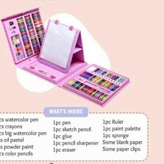 

DS2D✽ Super Mega Art set 208 pcs Crayon/set drawing anak 208 pcs FRESHH
