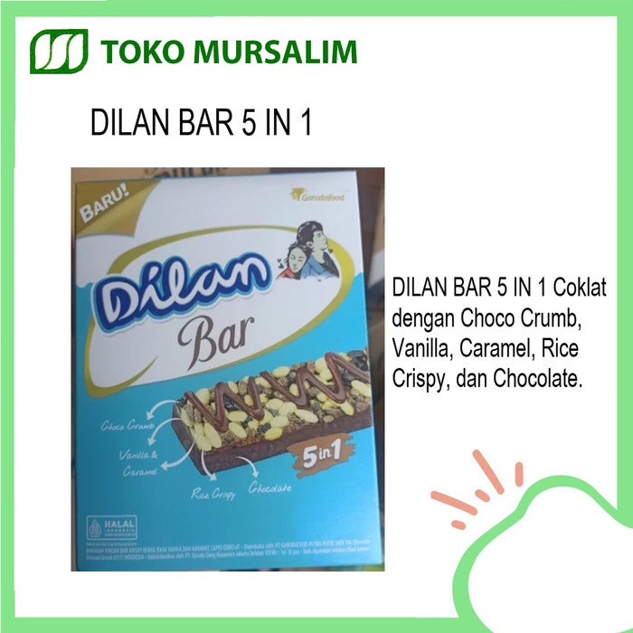 

Dilan Bar 5in1 1 Box isi 18 gr x12 pcs