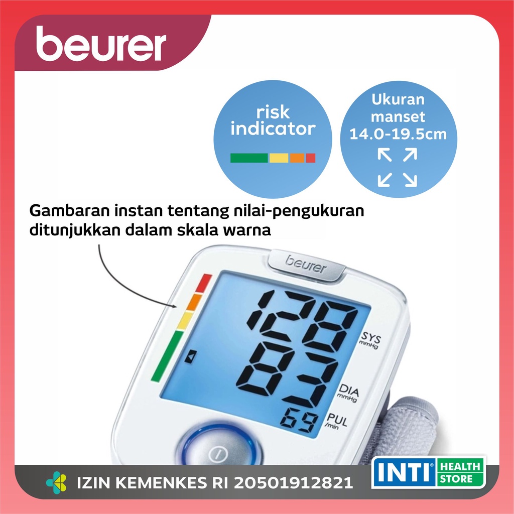 Beurer | Tensimeter Digital BC-44 | Tensi Digital Pergelangan Tangan