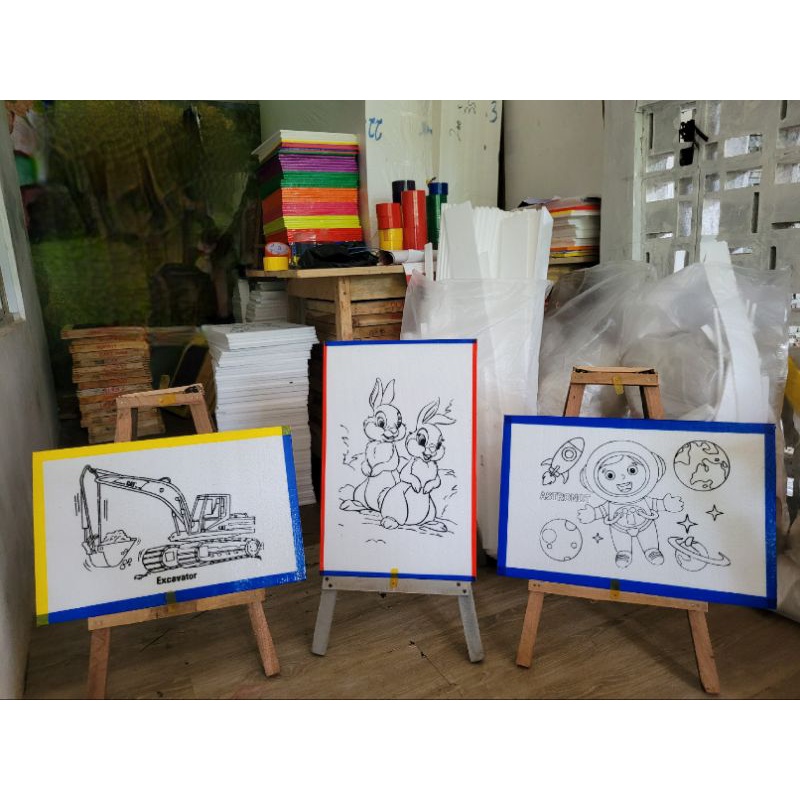 

STYROFOAM MEWARNAI DENGAN LIS / MAINAN EDUKATIF ANAK ANAK