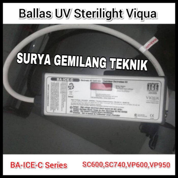 Ballas Lampu Uv Viqua Ba-Ice-C Sterilight Sc600, Sc740, Vp600, Vp950