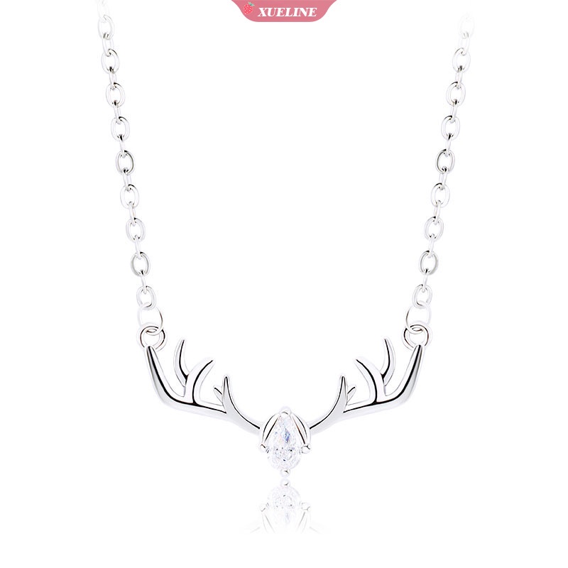Elk antler moonstone Kristal Liontin Kalung Tulang Selangka Rantai Labradorite necklace Hadiah Hari Valentine [ZXL]