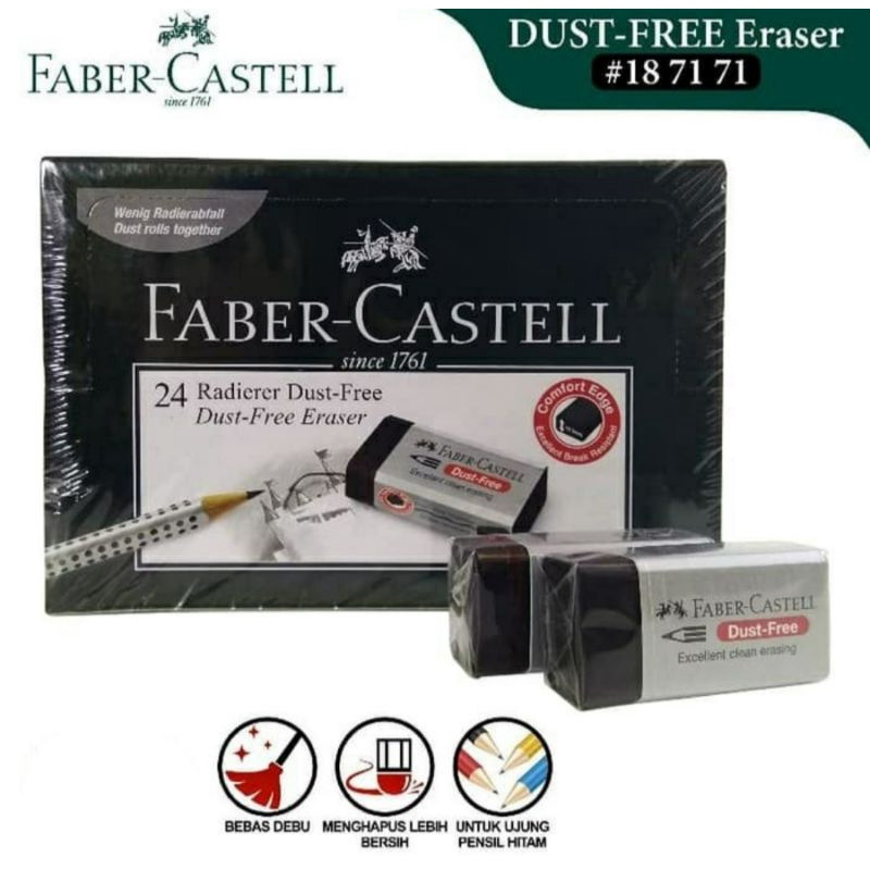 

Penghapus Besar Hitam Faber Castell 187999/187171Dust Free Eraser ( SATUAN )
