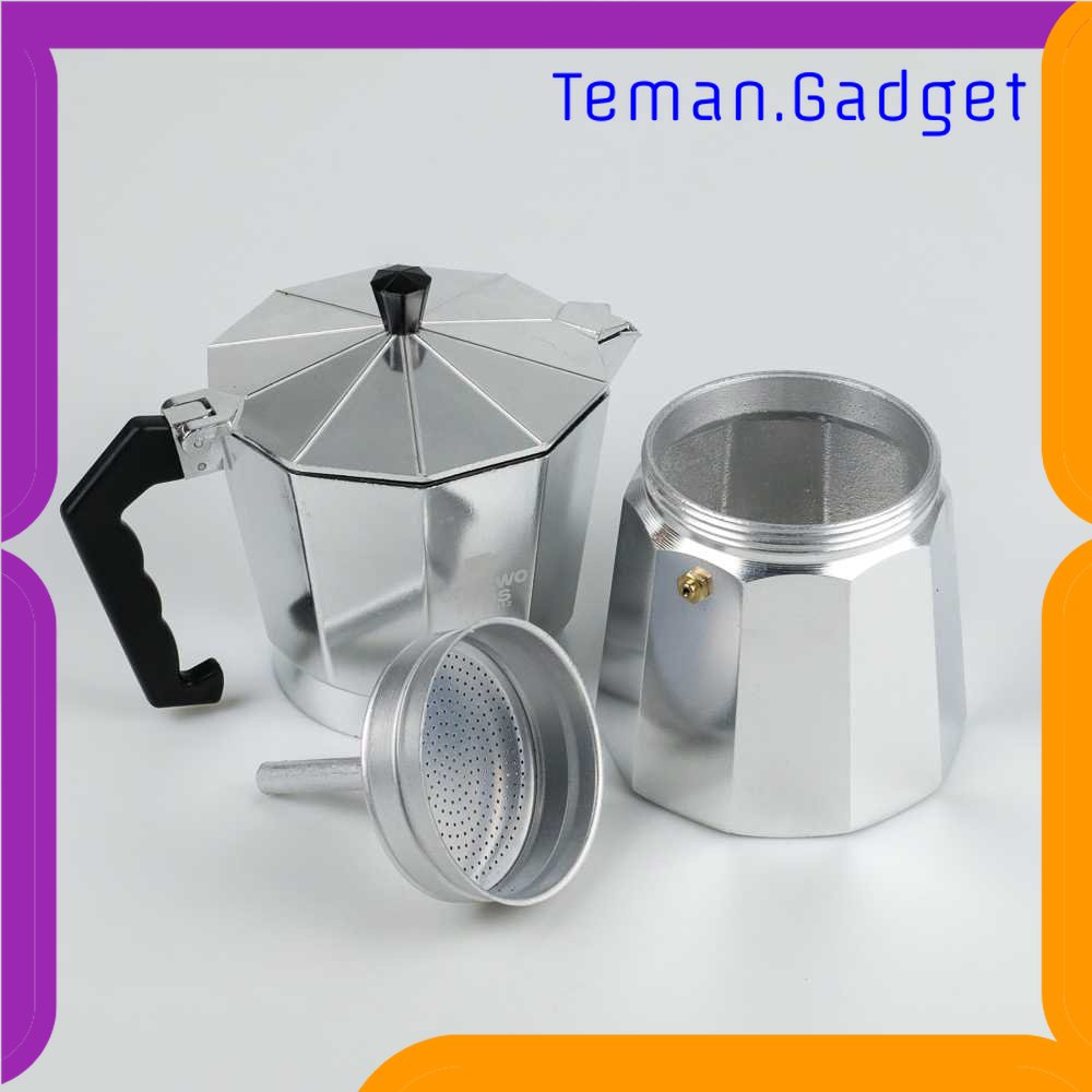 TG - DPR One Two Cups Espresso Coffee Maker Moka Pot Teko Stovetop Filter - JF112