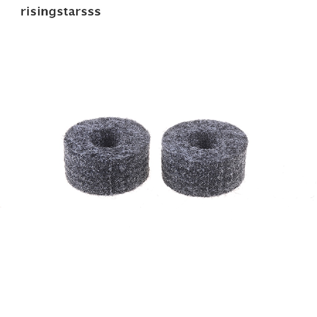 Rsid Span-new 8PCS 25mm felt washer+2PCS cymbal sleeves Pengganti Rak drum kit Jelly