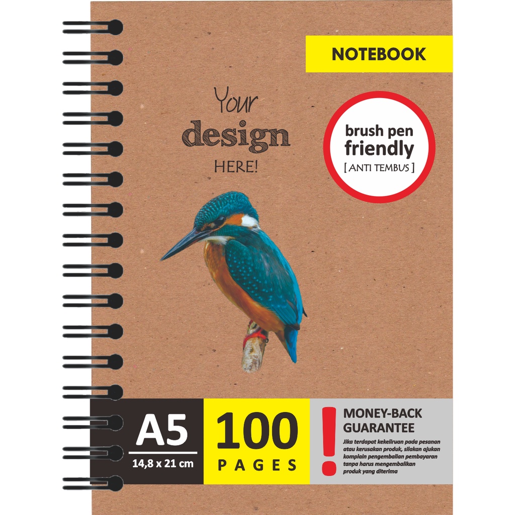 

NOTEBOOK BUKU CATATAN Sketsa Sketch Book Custom A5 BASIC Version