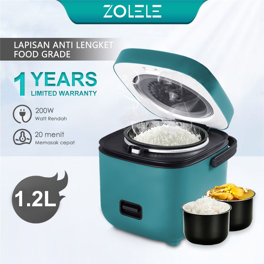 Jual ZOLELE Rice Cooker Mini 1,2 L Penanak Nasi 23 Porsi Pressure Multi Cooker Kecil
