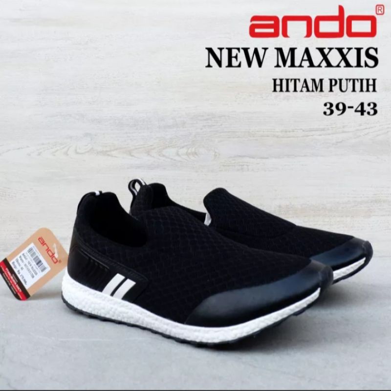 Sepatu Slip On - Ando New Maxxis / Skylight / Flynn - Unisex Sneakers | Size 38-43