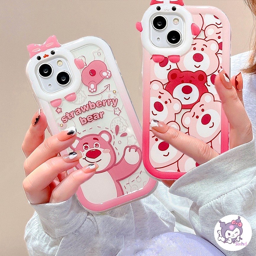 Realme Soft Case Pelindung Lensa Motif Kartun Monster Beruang Kecil Untuk C35 C31 C30 C25Y C21Y C15 C12 C11 C21 C20 C17 C3 9i 7i 6i 5i 5s 5 Narzo 50A