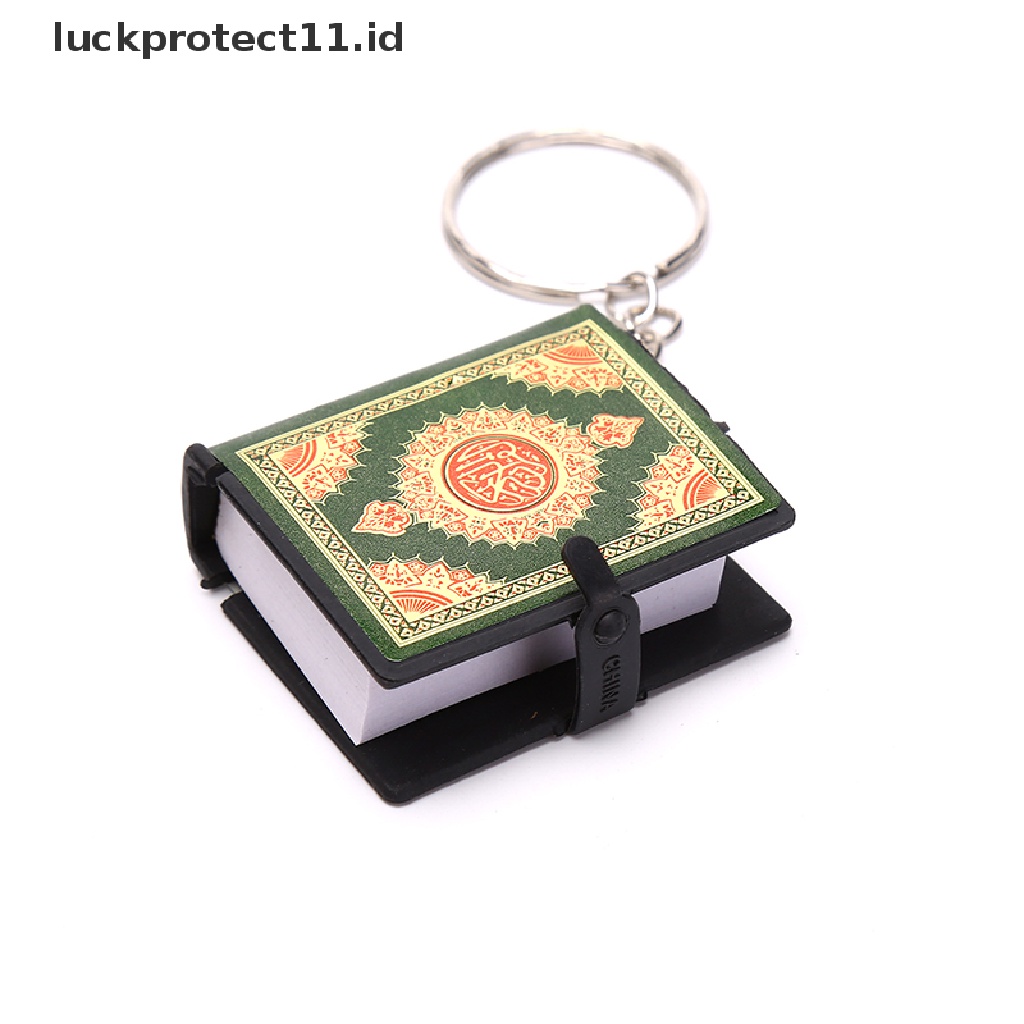 /Fashion Hot//// Buku Alquran Bahtera Mini Gantungan Kunci Alquran Perhiasan Muslim Deco Hadiah Kunci Liontin.