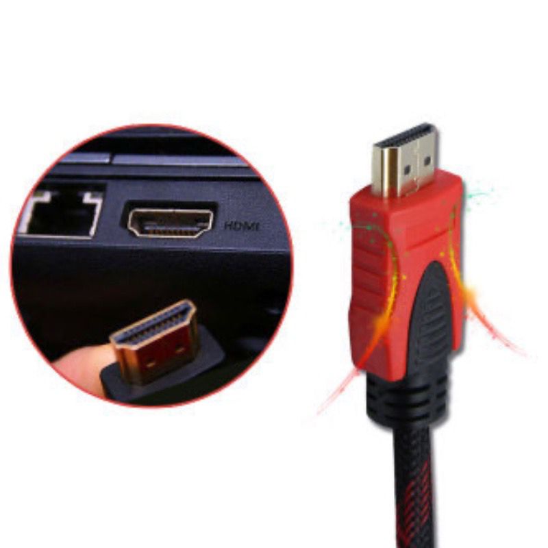 【33LV.ID】Kabel HDMI KM09 1.5M  Full HD 1080P Laptop Ke Tv V1.43D HQ High Quality