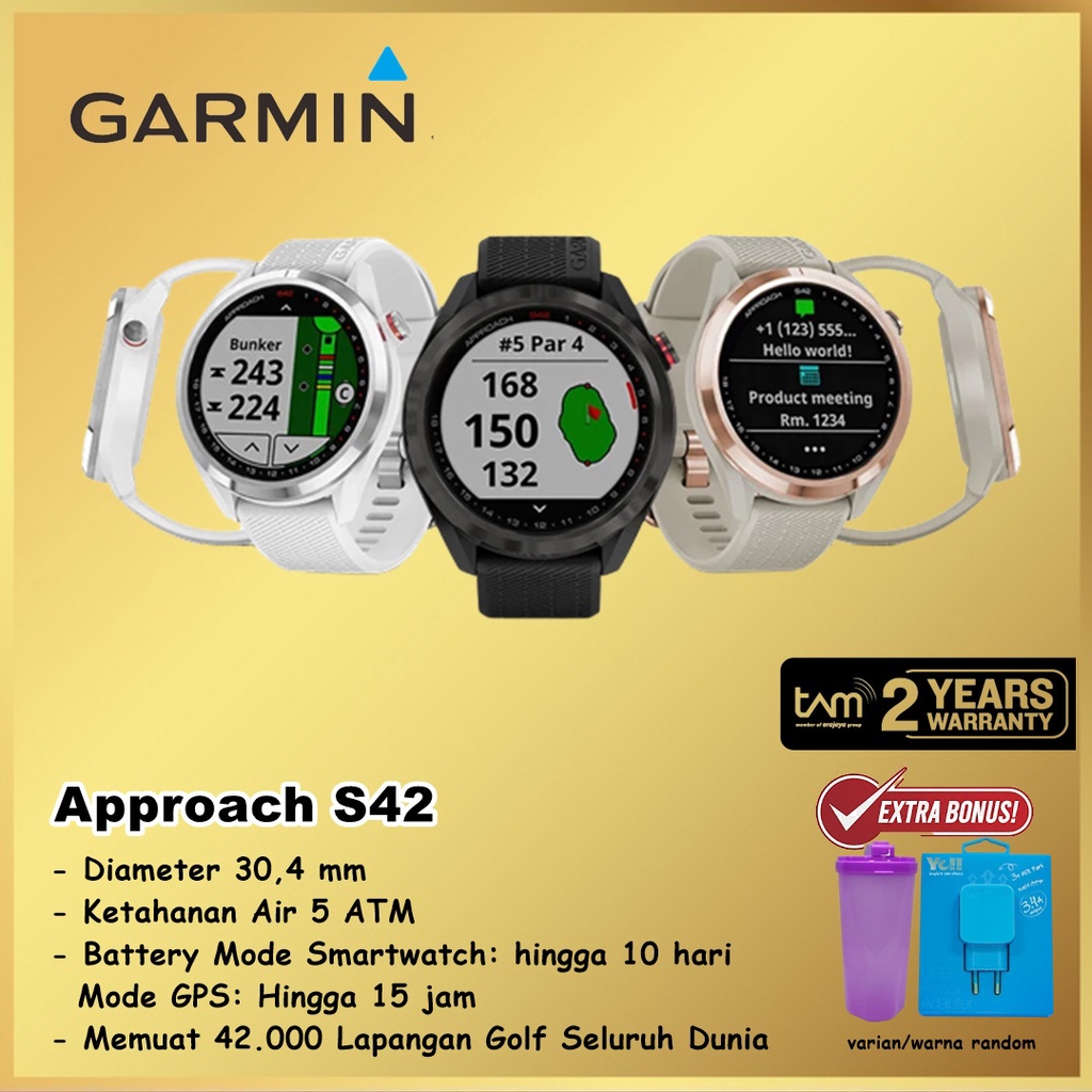 Garmin Approach S42 S 42 Golf GPS Smart Watch SmartWatch