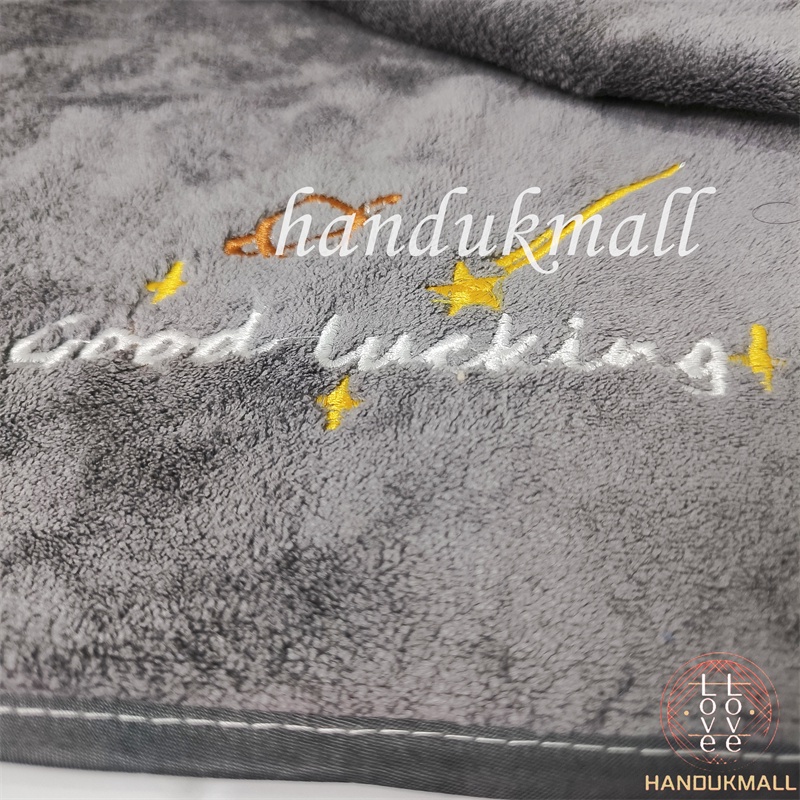 Handukmall Handuk Set 2 pcs Handuk Mandi Wajah Dewasa Unisex Microfiber Lembut Kado Hampers Goodlucking