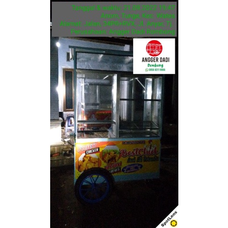 Gerobak/Rombong KFC,Ayam Geprek,Gorengan