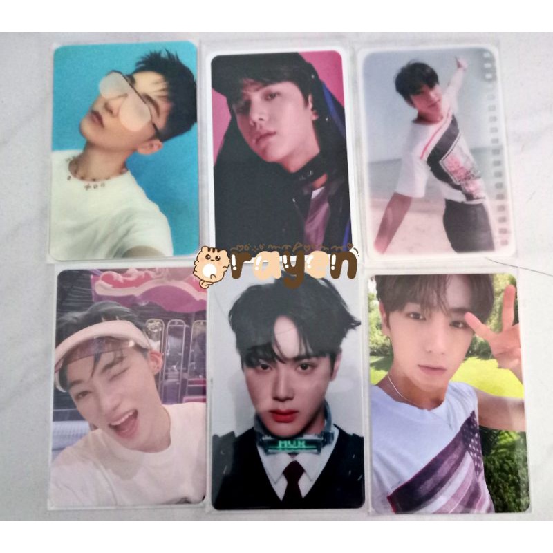 kevin younghoon sangyeon chanhee haknyeon photocard whisper stealer thrill ride be aware