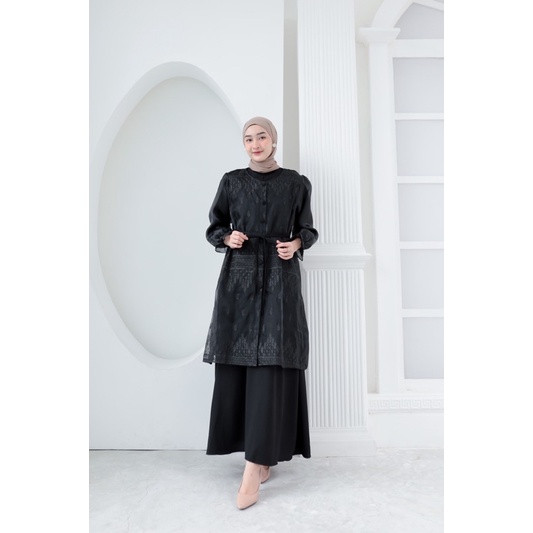 GITHA MAXI DRESS - GAMIS 2IN1 PLUS OUTER BRUKAT ETNIK MEWAH BERKUALITAS PREMIUM BUTIK DRESS KONDANGA