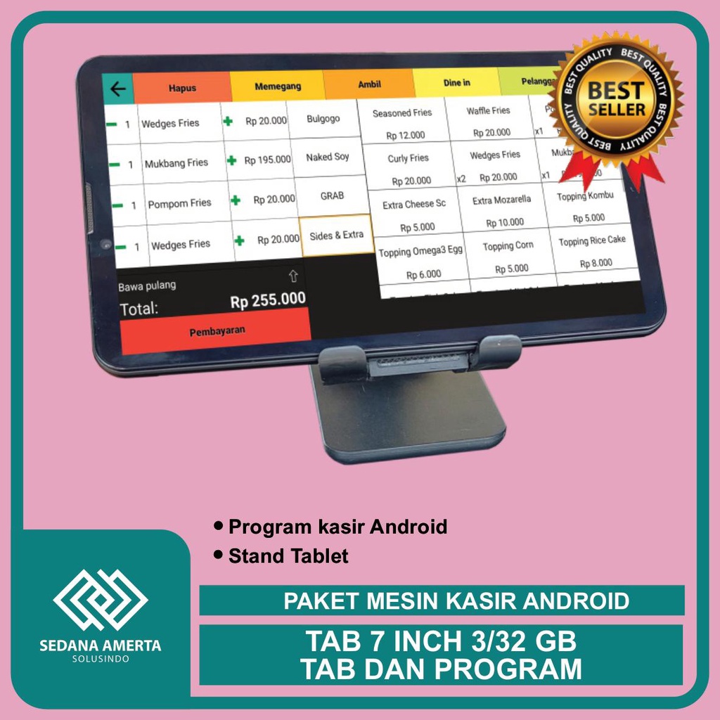 Jual Paket Mesin Kasir Android Tab Tablet Tab Inch Gb Tab Program Tab Cocok Untuk