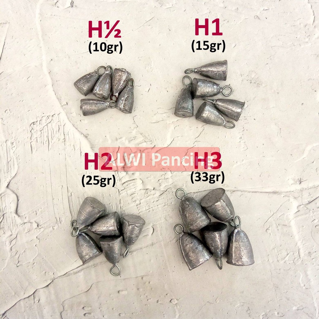 [ ECERAN ] TIMAH PANCING KERUCUT ANTING BESI ~ TIMAH KERUCUT PEMBERAT PANCING