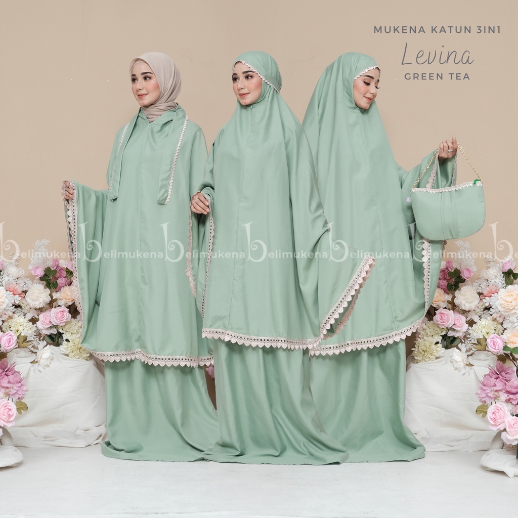 Mukena Katun Dewasa 3in1 Levina