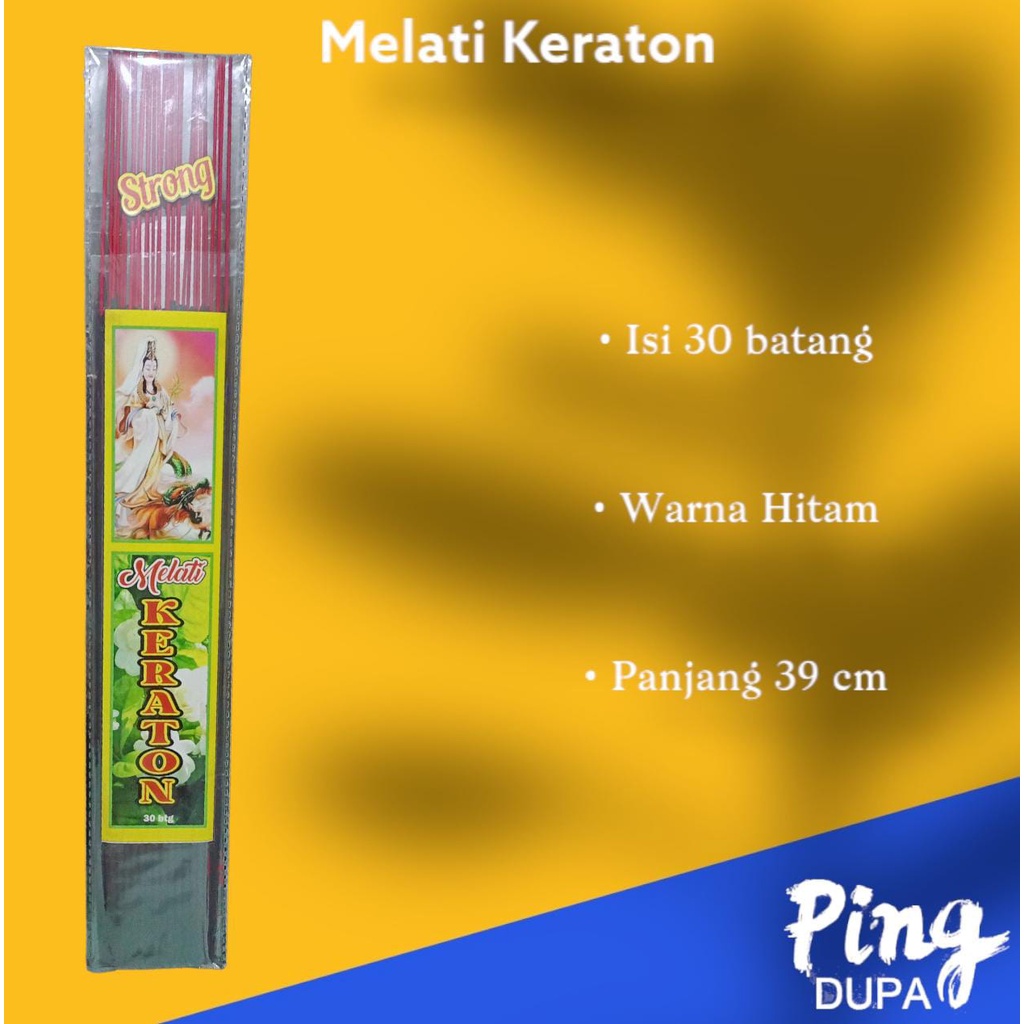 Dupa Melati Keraton Dewi Kwan Im Strong Aroma Isi 30 Batang Hio