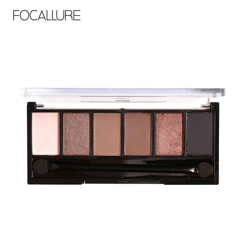 FOCALLURE 6 Colors Nude/Smoky Eyeshadow Palette