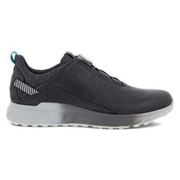 Sepatu Golf Ecco S Three BOA Black Original