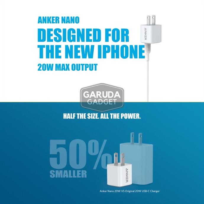 ANKER PowerPort III Nano 20w Charger iPhone 12 Pro Max Mini Adapter