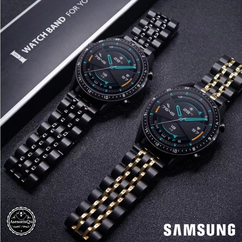 Tali Strap Jam Tangan Stainless 7 Beads for Samsung Galaxy Watch 5 5 pro 4 40mm 44mm 4 Classic 42mm 
