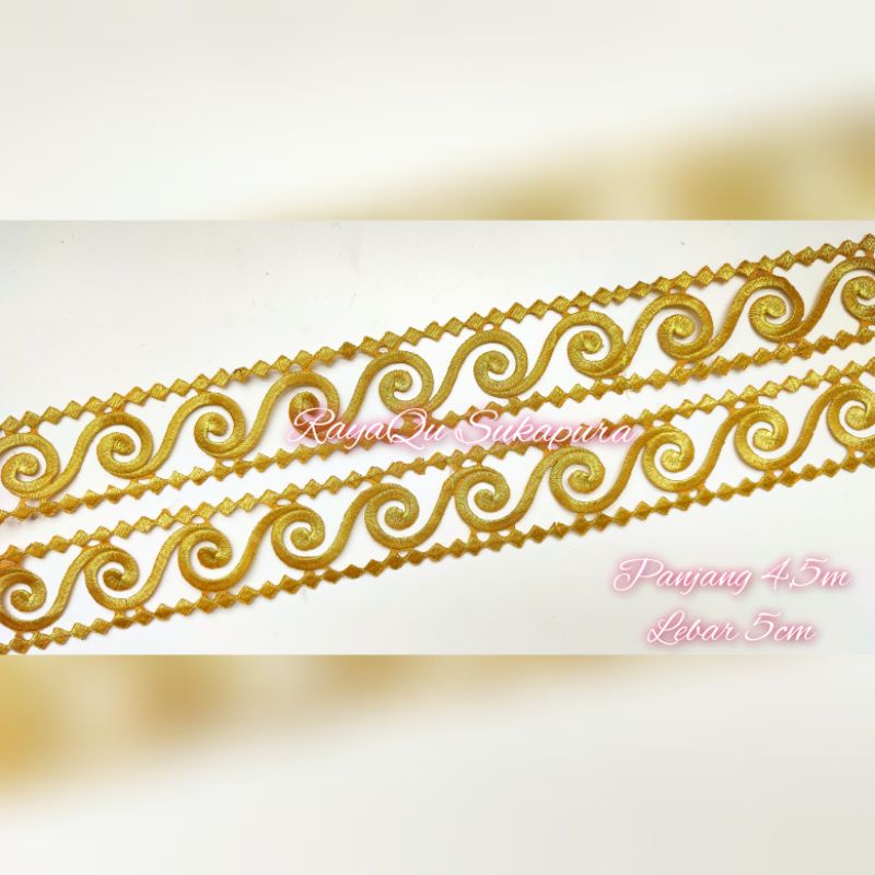 Renda bordir/renda bordir rollan/renda meteran/renda bordir meteran