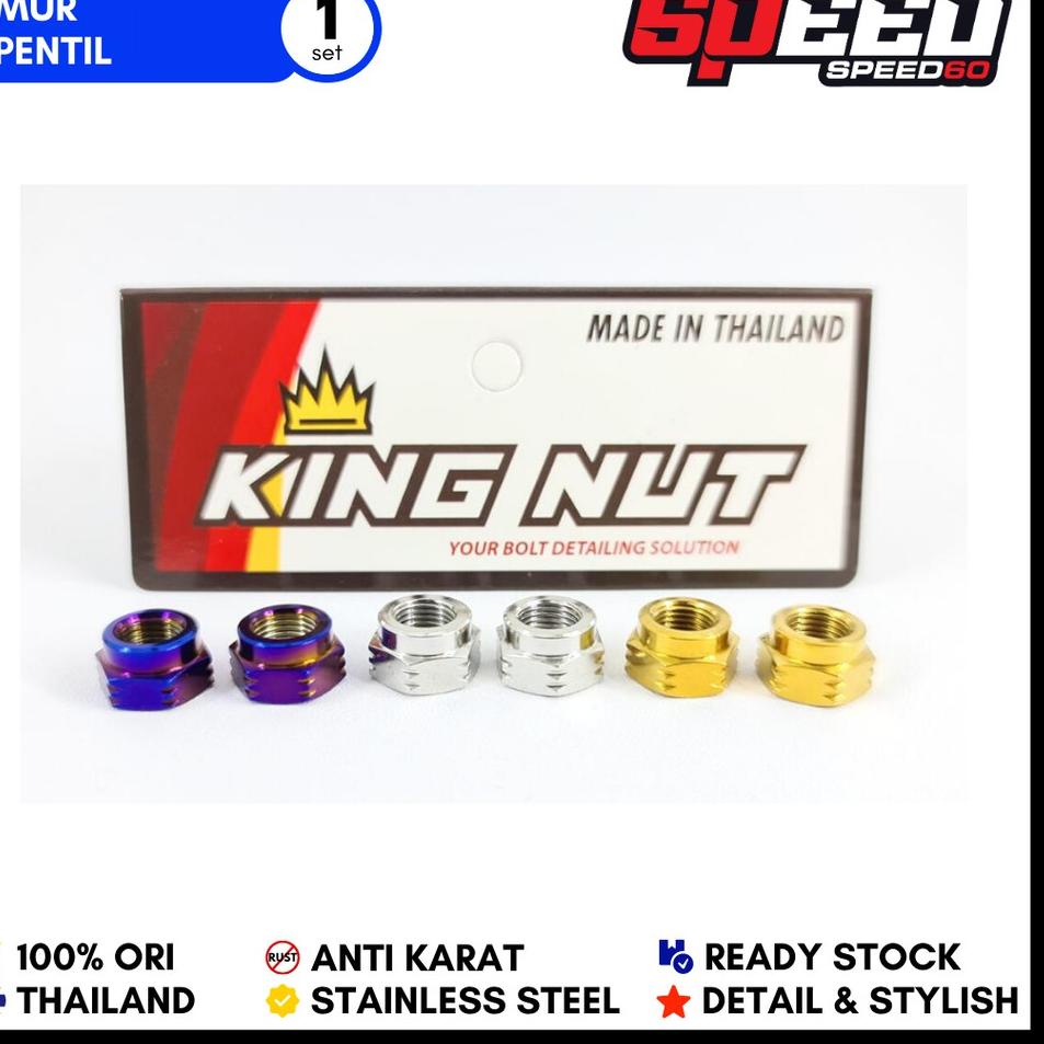 Update Tutup Pentil Piston dan Mur Pentil Probolt Stainless King Nut Thailand ,,