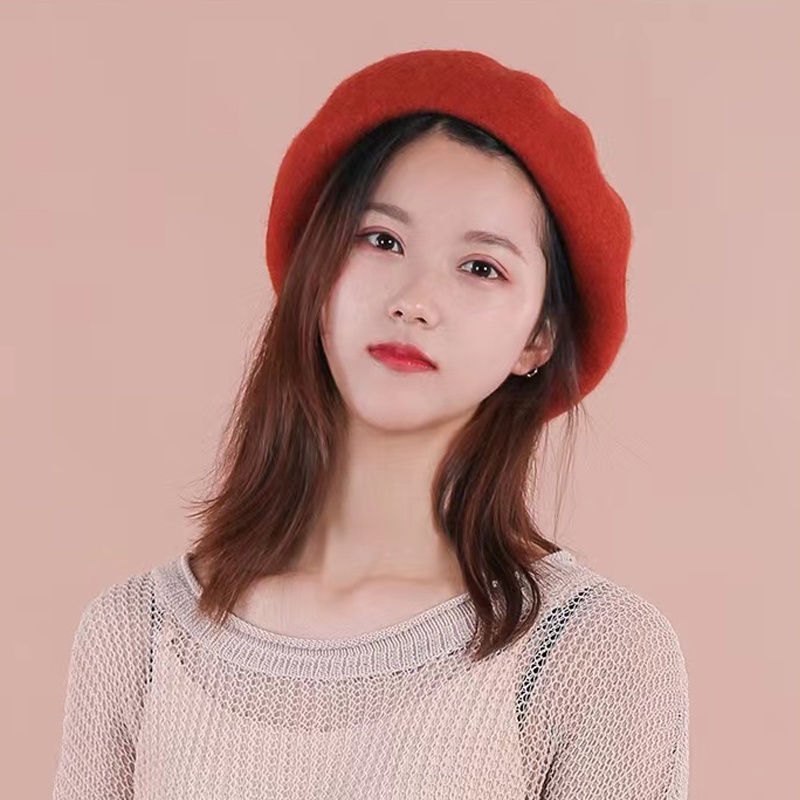 Topi Baret Selebgram Kupluk Beret Hat Topi Fashion Korea WINTER PELUKIS DINGIN