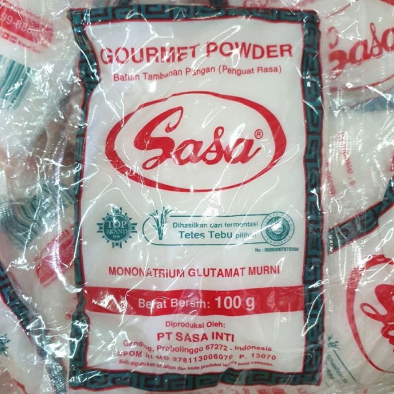 micin sasa 100g dus / Micin sasa 1 ons Dus 12x10x100 / Bumbu penambah rasa sasa kemasan