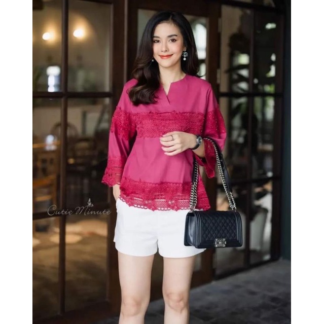 Atasan Blouse Cutie Minute Import Original Bangkok