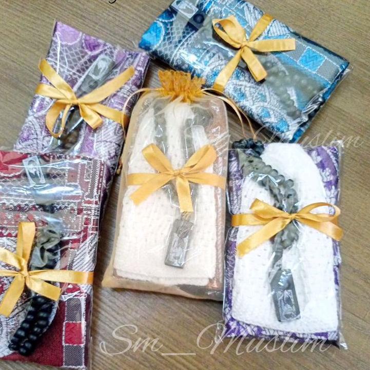 ✔️  Souvenir Sajadah Free Tasbih Peci Rajut / Souvenir Pengajian Tahlilan Khitanan