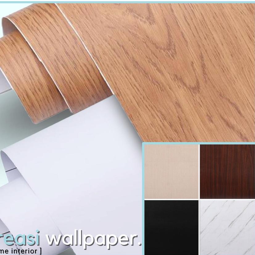 ✮✮ Sticker Decosheet PVC Pelapis Meja Furniture HPL Kayu Muda  Triplek