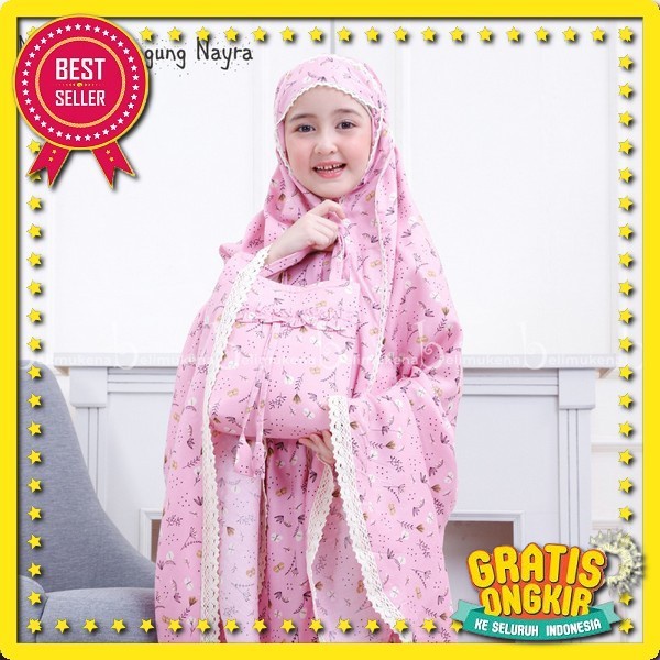 Mukena Anak Usia 7 8 9 10 11 12 13 Tahun Size Sd Dan Smp Mukena Anak Perempuan Tanggung Mukenah Trav