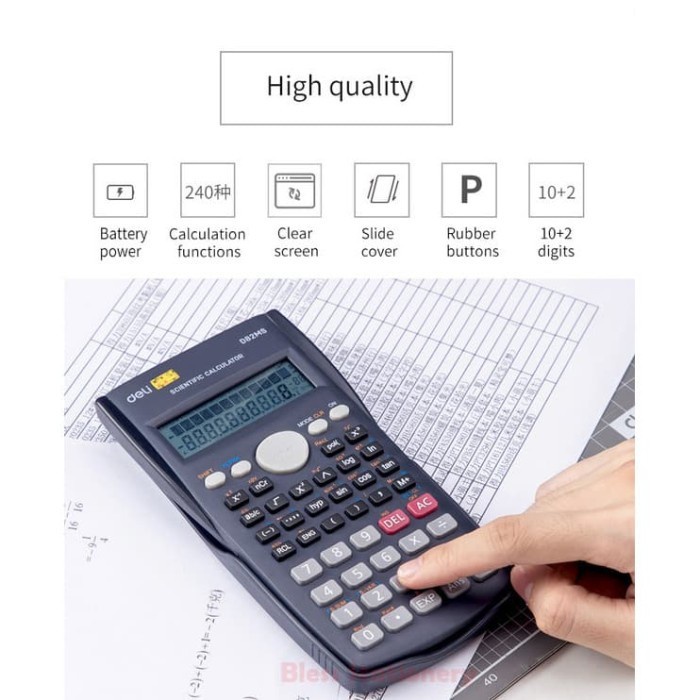 

[DIJUAL] DELI SCIENTIFIC CALCULATOR - KALKULATOR ILMIAH KULIAH SEKOLAH #ORIGINAL