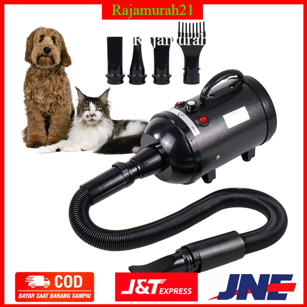 HBlow Pet Dog Cat Grooming Hair Dryer Stepless Speed 3200W - SH-168 - Black - 7CHA0LBK