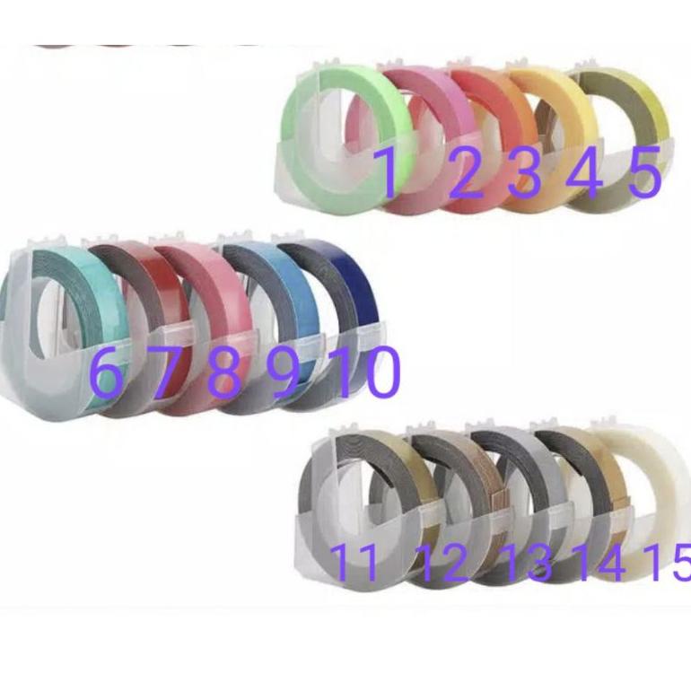 

[U[43 ♥☞] REFILL TAPE DYMO, MOTEX,CIDY Lebar 9mm-premium