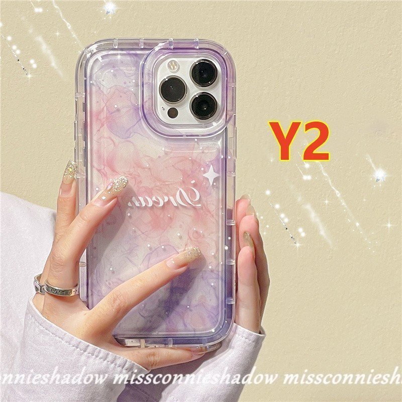 Case Kompatibel Untuk iPhone 7Plus 8Plus 11xr 7 8 6 6S Plus 14 13 12 11 Pro MAX X XS MAX Fantasy Tinta Lukisan Langit Berbintang Bulan Bintang TPU Lembut Bening Airbag Shockproof Back Cover