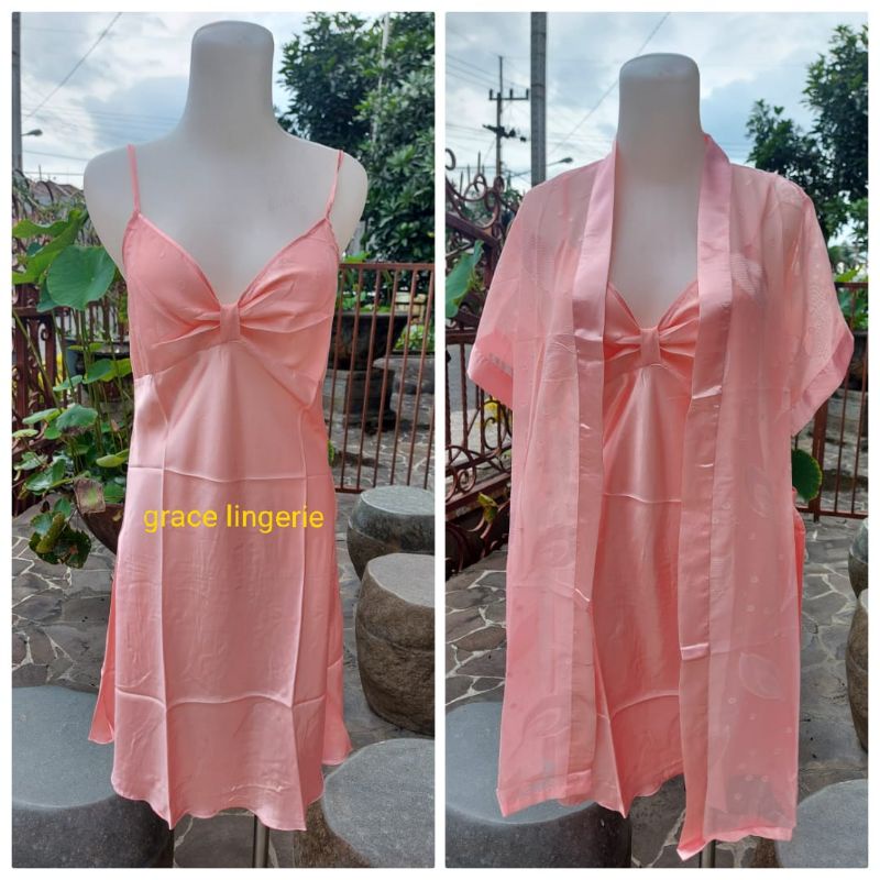 lingerie kimono kaca sutra premium