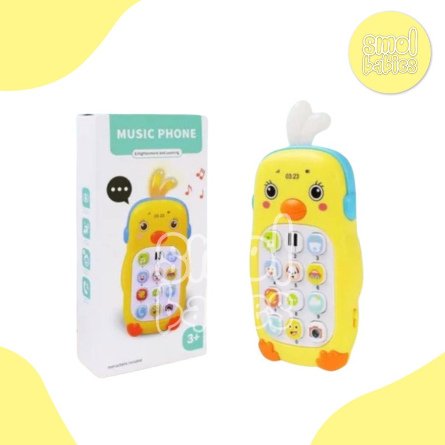 Music Phone Duck Mainan Handphone Bebek Anak Hp