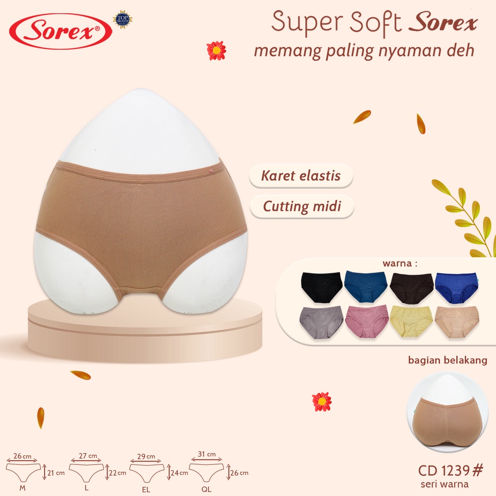 Sorex Celana Dalam Wanita Dewasa Super Soft Art 1239