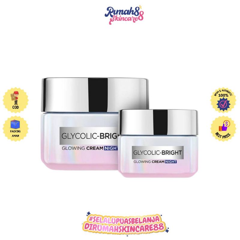 LOREAL Glycolic Bright Glowing Night Cream