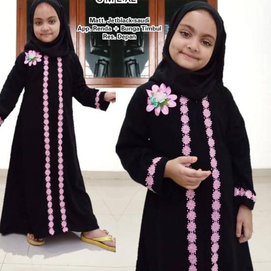 EXCLUSIVEEXCLUSSIVE JETTBLACK PREMIUM SYAR'I FLORIST KIDS SUPER CUTIES BY SABELLAABAYA KWALITAS BOUT