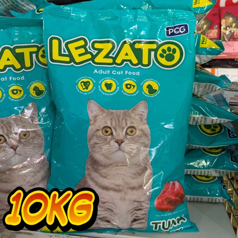 Image of Gpjek Makanan Kucing Lezato Cat Tuna Repack 10kg - Cat food Lezato Tuna Flavour Dry food #0