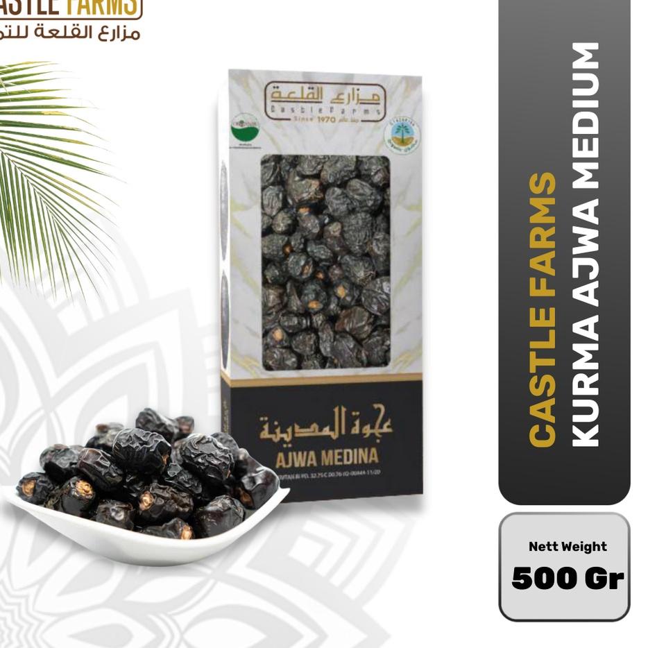 

(Terbaik) Castle Farms Kurma Ajwa Organik - Medium 500 gram