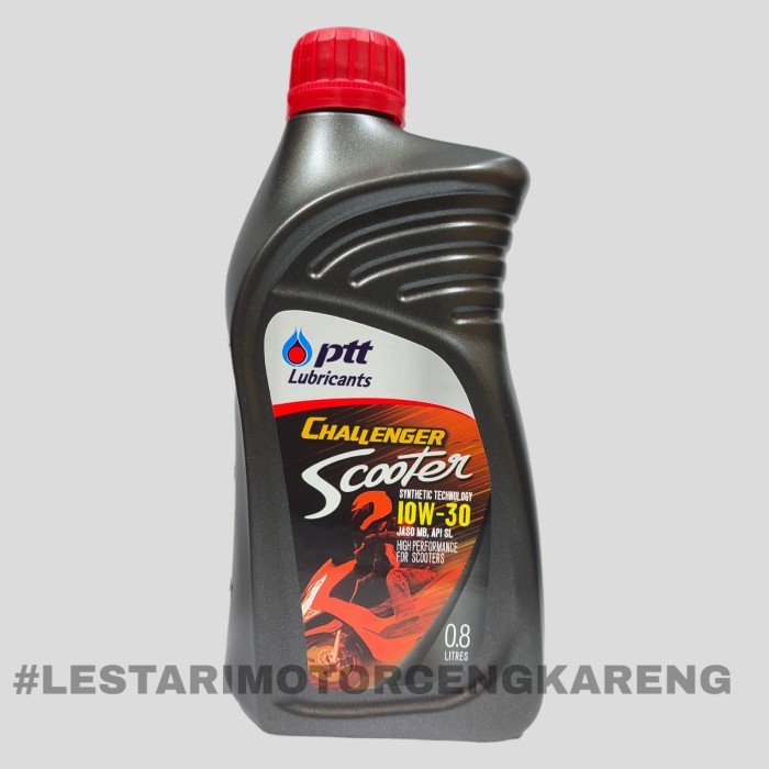 Oli Ptt Challenger Scooter 10W30 Synthetic 100% Asli Ptt Grosir #Original