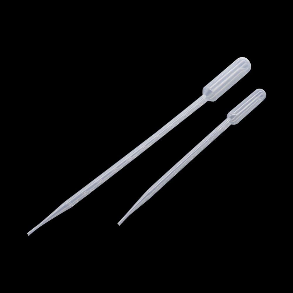 Lanfy Pipet Graduated 100Pcs 1per2 /3 /5/10ML Pipet Mata Kimia Perlengkapan Percobaan Alat Makeup Pipet Laboratorium